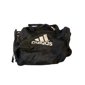 Adidas 18"x12"x10" Gray Black Duffel Gym Bag